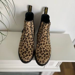 Size 7 Dr Martens Leopard Flora Chelsea Boot
